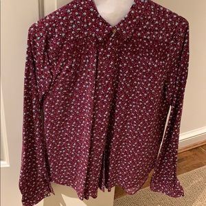anthropologie Floral Button down shirt